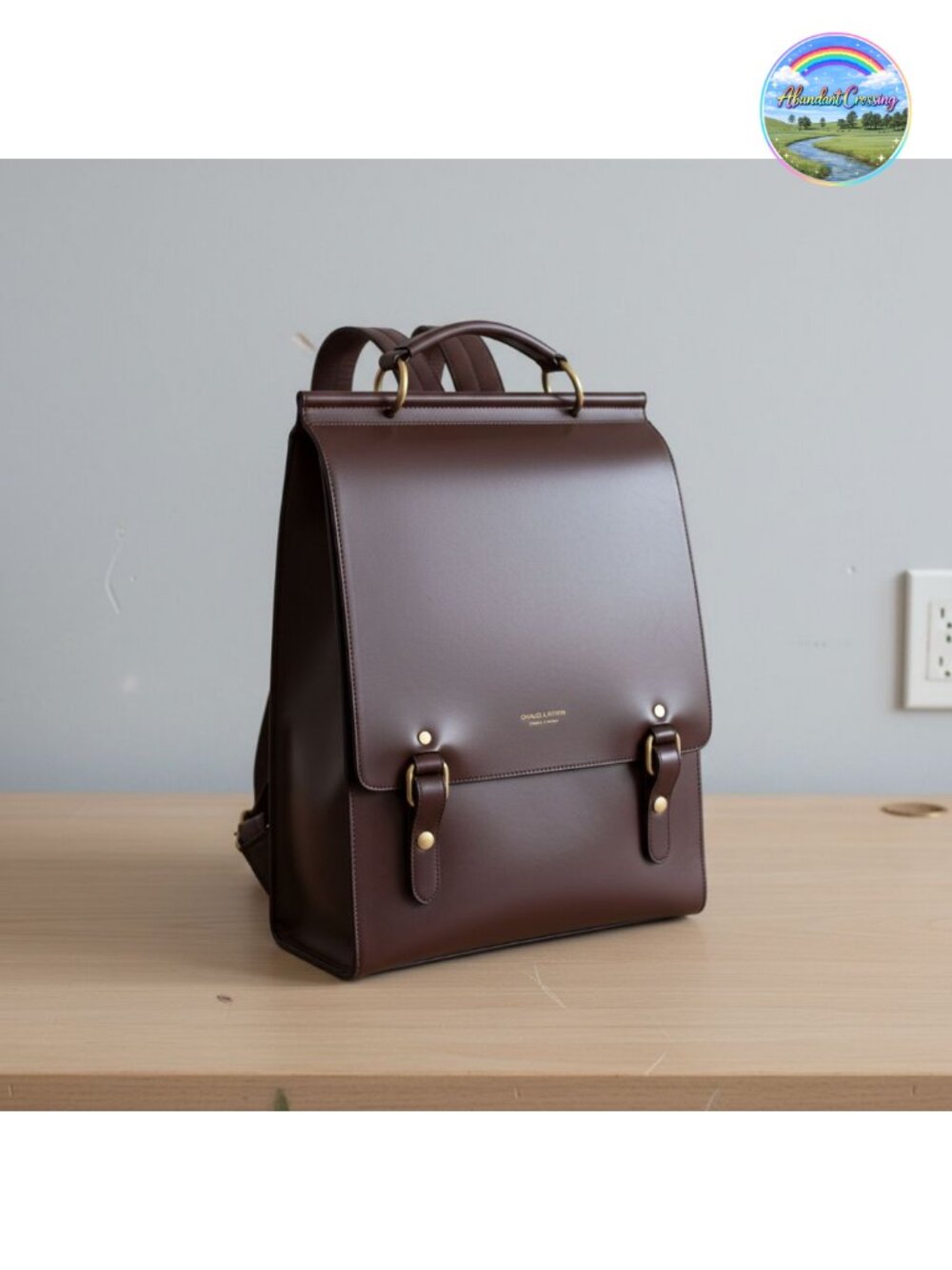 Genuine Leather Backpack Purse Travel Shoulder Bag with Detachable Strap